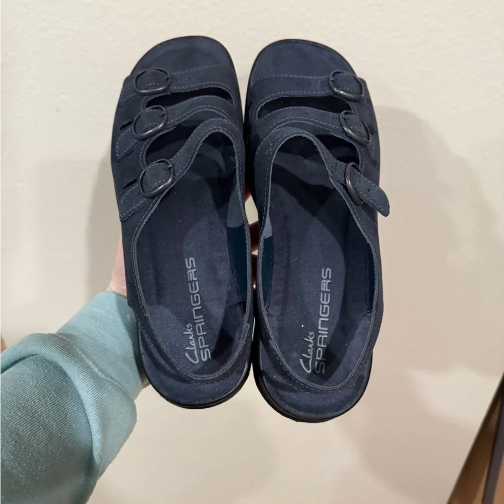 Black Strappy Sandals 9M